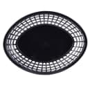 Tablecraft 1084BK Jumbo Basket - 11 3/4" x 9" x 1 3/4", Polypropylene, Oval, Black thumbnail 4
