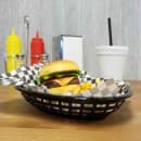 Tablecraft 1084BK Jumbo Basket - 11 3/4" x 9" x 1 3/4", Polypropylene, Oval, Black thumbnail 5