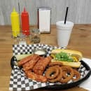 Tablecraft 1086BK Texas Platter Basket - 12 3/4 x 9 1/2 x 1 1/2, Polypropylene, Oval, Black thumbnail 6