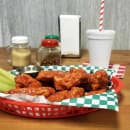 Tablecraft 1086R Texas Platter Basket - 12 3/4 x 9 1/2 x 1 1/2", Polypropylene, Oval, Red thumbnail 5