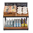 Tablecraft 11000 2 Tier Display Stand - 21 1/2" x 13 1/2" x 22 1/4", Rectangular, Chalkboard/Black Metal Frame thumbnail 6
