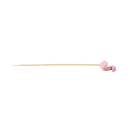 Tablecraft 11202 4 1/2" Bamboo Flamingo Pick, Pink thumbnail 2
