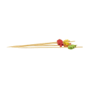 Tablecraft 11204 4 1/2" Bamboo Fruit Pick, Assorted Colors thumbnail 3