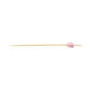 Tablecraft 11205 4 1/2" Bamboo Heart Pick, Pink thumbnail 2