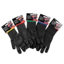 Tablecraft 11209 Medium Cut Resistant Glove, Blended Material, Black w/ Green Wrist Band thumbnail 5