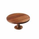 Tablecraft 11441 12 1/2" Round Cake Stand - 6"H, Acacia Wood thumbnail 3