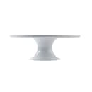 Tablecraft 11489 11 1/2" Round Cake Stand - 4"H, Melamine, White thumbnail 2