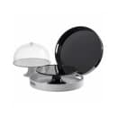 Tablecraft 11489 11 1/2" Round Cake Stand - 4"H, Melamine, White thumbnail 4