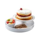 Tablecraft 11489 11 1/2" Round Cake Stand - 4"H, Melamine, White thumbnail 5