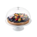 Tablecraft 11489 11 1/2" Round Cake Stand - 4"H, Melamine, White thumbnail 7