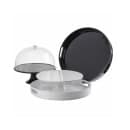 Tablecraft 11491 15" Round Serving Tray - Melamine, White thumbnail 3