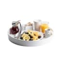 Tablecraft 11491 15" Round Serving Tray - Melamine, White thumbnail 6