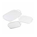 Tablecraft 11493 Rectangular Serving Tray - 14" x 10", Melamine, White thumbnail 4