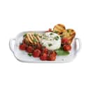 Tablecraft 11494 Rectangular Serving Tray - 12 1/4" x 8", Melamine, White thumbnail 4
