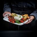 Tablecraft 11494 Rectangular Serving Tray - 12 1/4" x 8", Melamine, White thumbnail 8