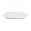 Tablecraft 11495 Rectangular Serving Tray - 20 3/8" x 13 1/4", Melamine, White thumbnail 2