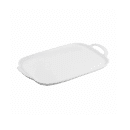 Tablecraft 11495 Rectangular Serving Tray - 20 3/8" x 13 1/4", Melamine, White thumbnail 3