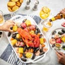 Tablecraft 11495 Rectangular Serving Tray - 20 3/8" x 13 1/4", Melamine, White thumbnail 7