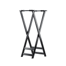 Tablecraft 11520 38" Folding Tray Stand w/ Black Straps, Black thumbnail 3