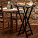 Tablecraft 11520 38" Folding Tray Stand w/ Black Straps, Black thumbnail 5