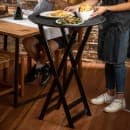 Tablecraft 11520 38" Folding Tray Stand w/ Black Straps, Black thumbnail 6