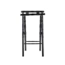 Tablecraft 11521 30 3/4" Folding Tray Stand w/ Black Straps, Black thumbnail 5