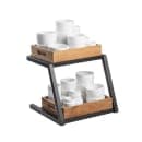 Tablecraft 11622 2 Tier Grab & Go Frame for Half Size Gastronorm Crates - 15 1/4" x 15 1/4", Steel, Black thumbnail 5