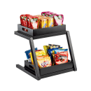 Tablecraft 11622 2 Tier Grab & Go Frame for Half Size Gastronorm Crates - 15 1/4" x 15 1/4", Steel, Black thumbnail 7
