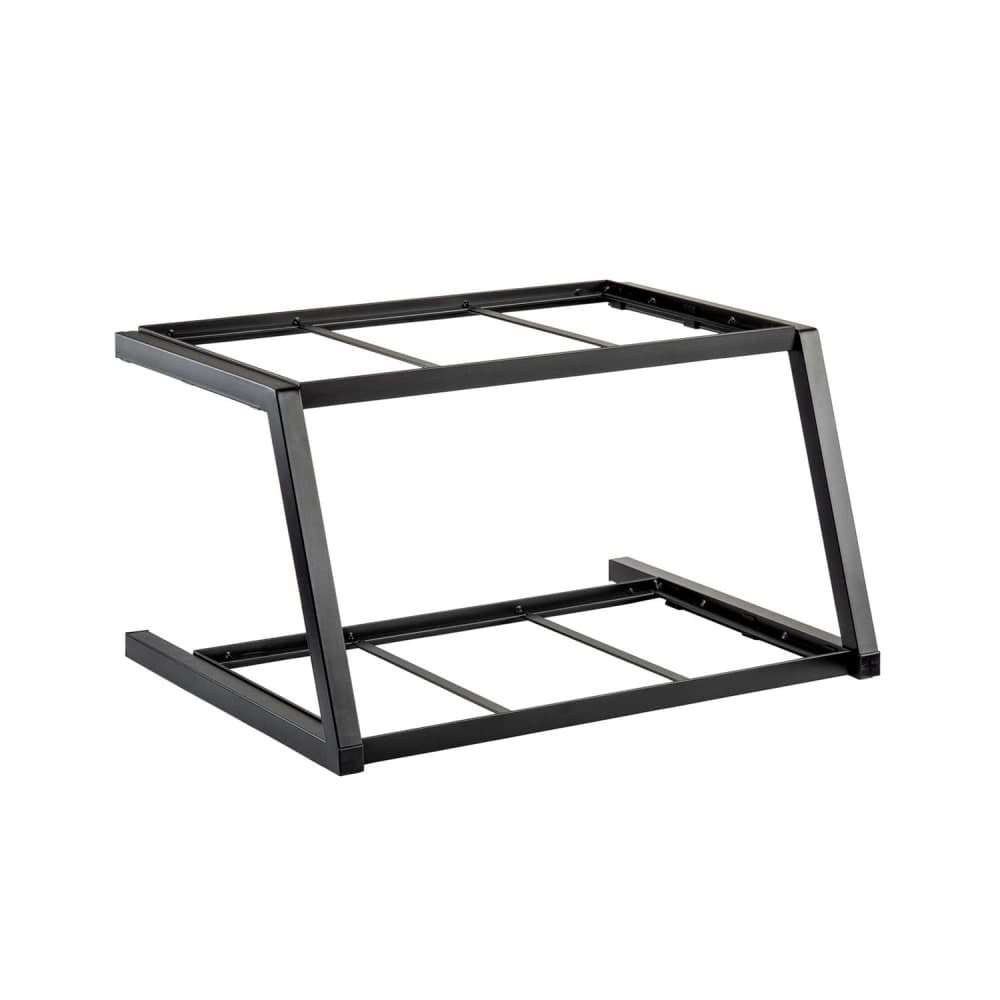 Tablecraft 11623 2 Tier Grab & Go Frame for Full Size Gastronorm Crates - 23 1/2" x 17 3/4", Steel, Black