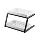 Tablecraft 11623 2 Tier Grab & Go Frame for Full Size Gastronorm Crates - 23 1/2" x 17 3/4", Steel, Black thumbnail 3