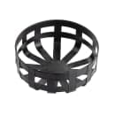 Tablecraft 11693 10 1/4" Round Basket - Steel, Black thumbnail 2