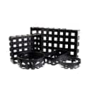 Tablecraft 11693 10 1/4" Round Basket - Steel, Black thumbnail 4