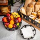 Tablecraft 11693 10 1/4" Round Basket - Steel, Black thumbnail 7