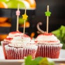 Tablecraft 11760 4 1/2" Bamboo Stars Pick, Yellow thumbnail 6