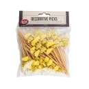 Tablecraft 11762 4 1/2" Bamboo Cheese Pick, Yellow thumbnail 2