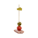 Tablecraft 11762 4 1/2" Bamboo Cheese Pick, Yellow thumbnail 3