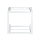Tablecraft 11795 2 Tier Grab & Go Frame for Half Size Gastronorm Crates - 15 1/4" x 15 1/4", Steel, White thumbnail 4