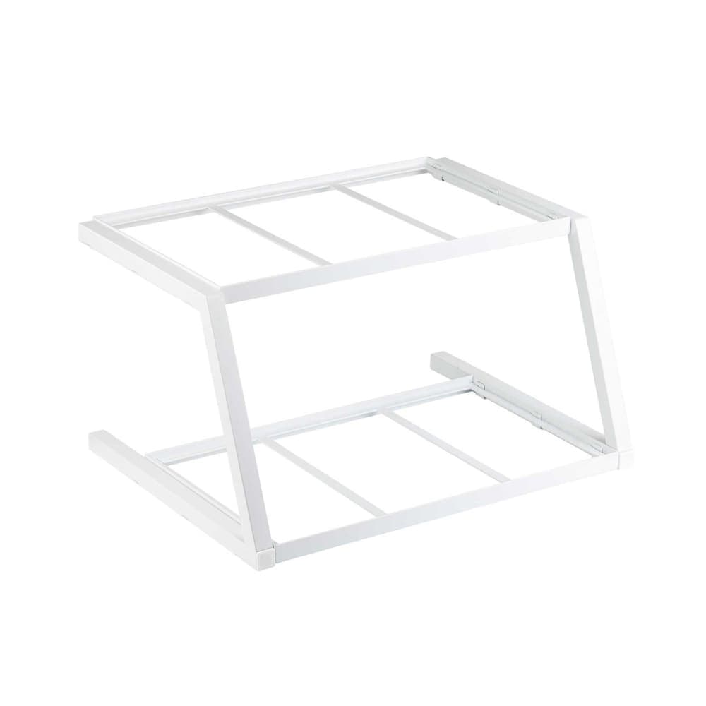 Tablecraft 11796 2 Tier Grab & Go Frame for Half Size Gastronorm Crates - 23 1/2" x 17 3/4", Steel, White