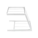 Tablecraft 11796 2 Tier Grab & Go Frame for Half Size Gastronorm Crates - 23 1/2" x 17 3/4", Steel, White thumbnail 2