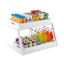 Tablecraft 11796 2 Tier Grab & Go Frame for Half Size Gastronorm Crates - 23 1/2" x 17 3/4", Steel, White thumbnail 5