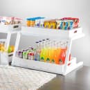 Tablecraft 11796 2 Tier Grab & Go Frame for Half Size Gastronorm Crates - 23 1/2" x 17 3/4", Steel, White thumbnail 6