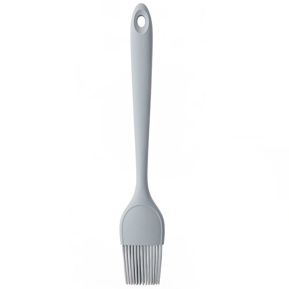 Tablecraft 11842 10 3/4" Basting Brush - Silicone, Gray
