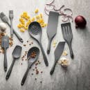 Tablecraft 11842 10 3/4" Basting Brush - Silicone, Gray thumbnail 7