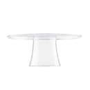 Tablecraft 11885 12 3/4" Round Cake Stand - 5 1/4"H, SAN, Clear thumbnail 2
