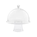 Tablecraft 11885 12 3/4" Round Cake Stand - 5 1/4"H, SAN, Clear thumbnail 3