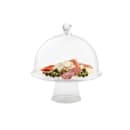 Tablecraft 11885 12 3/4" Round Cake Stand - 5 1/4"H, SAN, Clear thumbnail 4