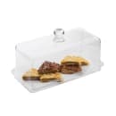 Tablecraft 11886 14 3/4" x 7 1/4" Rectangular Cake Plate - SAN Plastic, Clear thumbnail 5