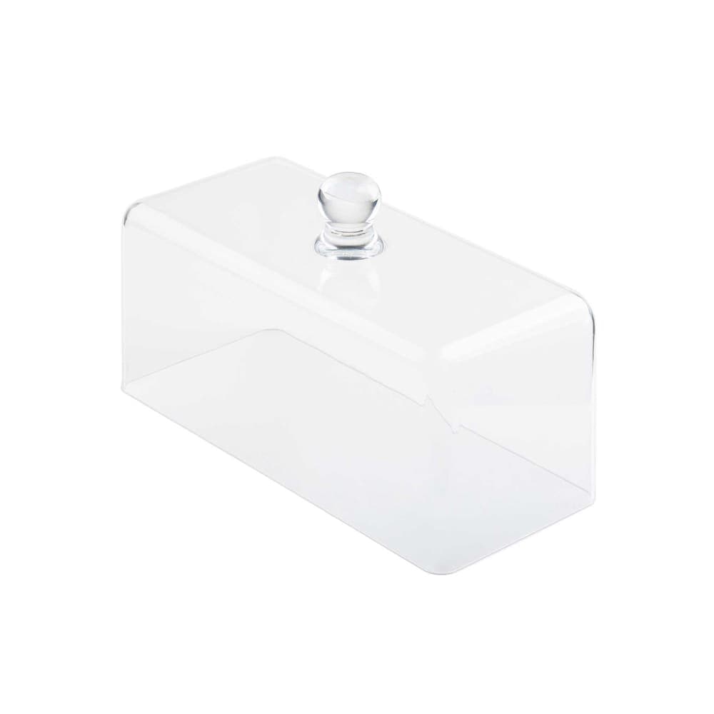 Tablecraft 11887 Cake Cover - 13 1/2" x 6", SAN, Clear