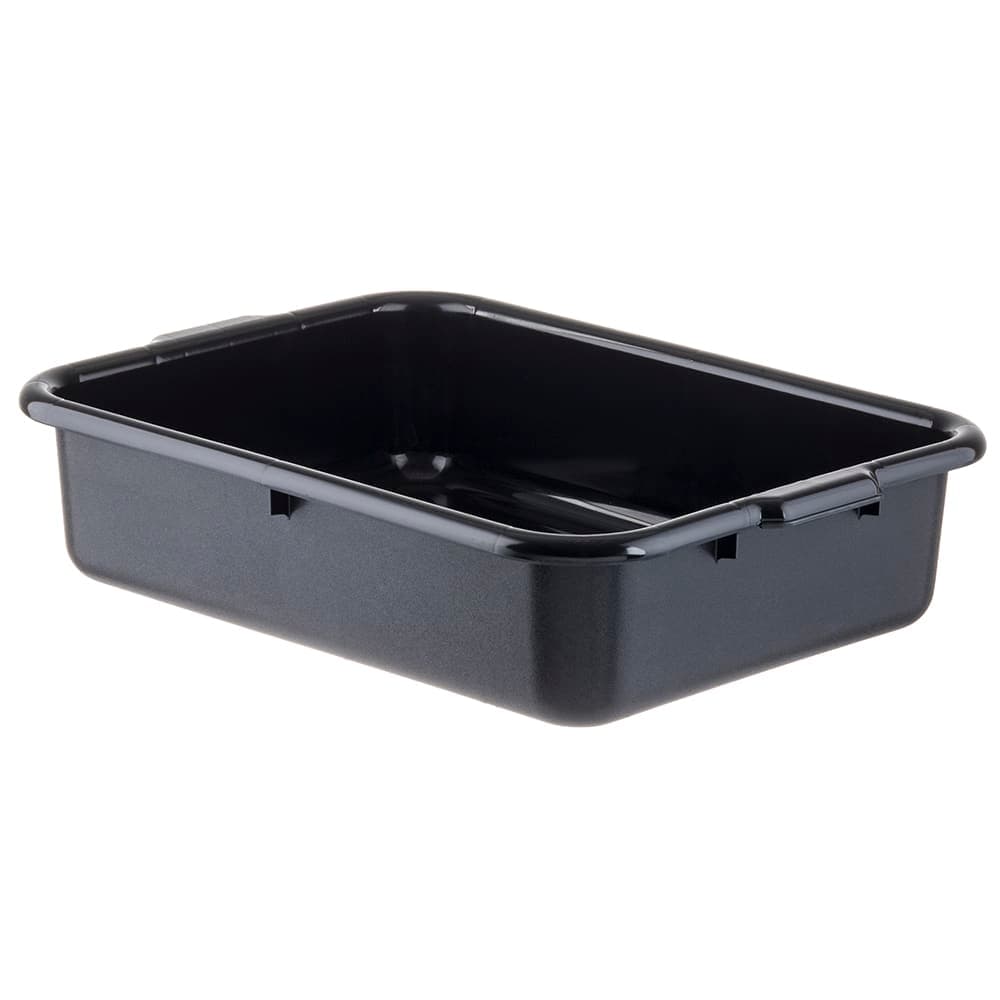 Tablecraft 1529B Bus Box - 21 1/2" x 15 3/4" x 5", Black
