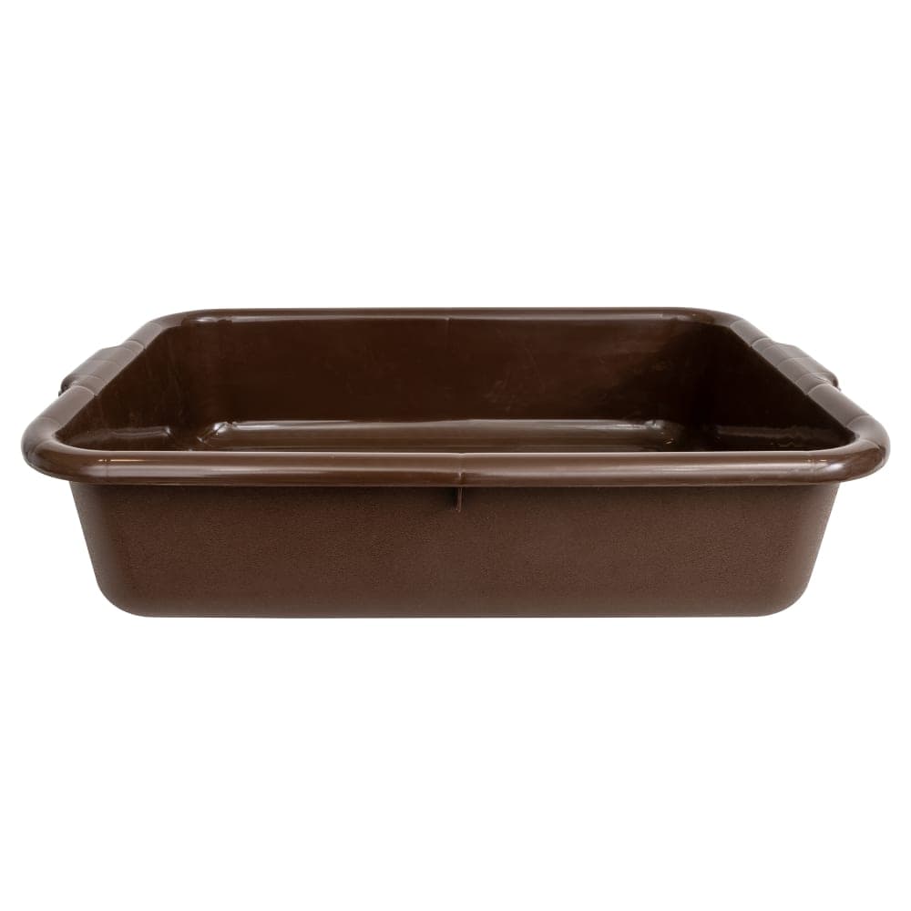 Tablecraft 1529BR Bus Box - 21 1/2" x 15 3/4" x 5", Brown